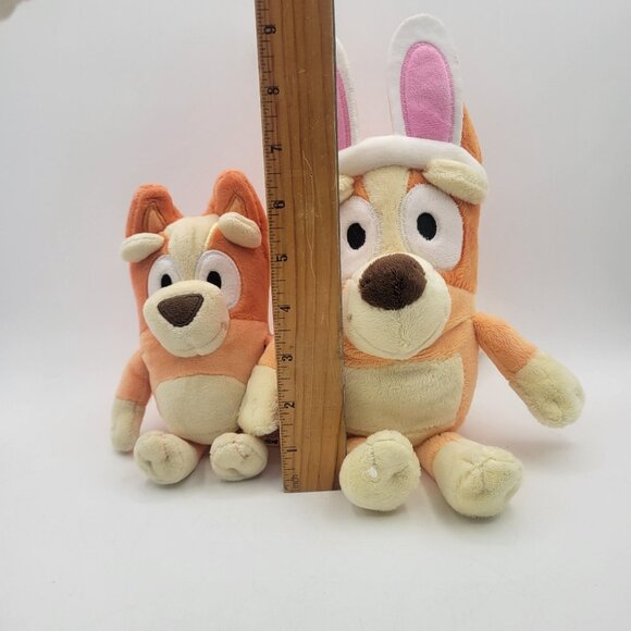 Bluey Pillow Pet & Plush Lot of Bingo & Mom Sister Blue & Orange Terriers - Picture 9 of 16